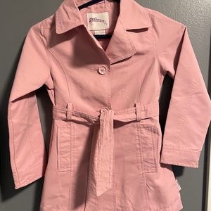 Weatherproof pink girls size 6 lined rain jacket